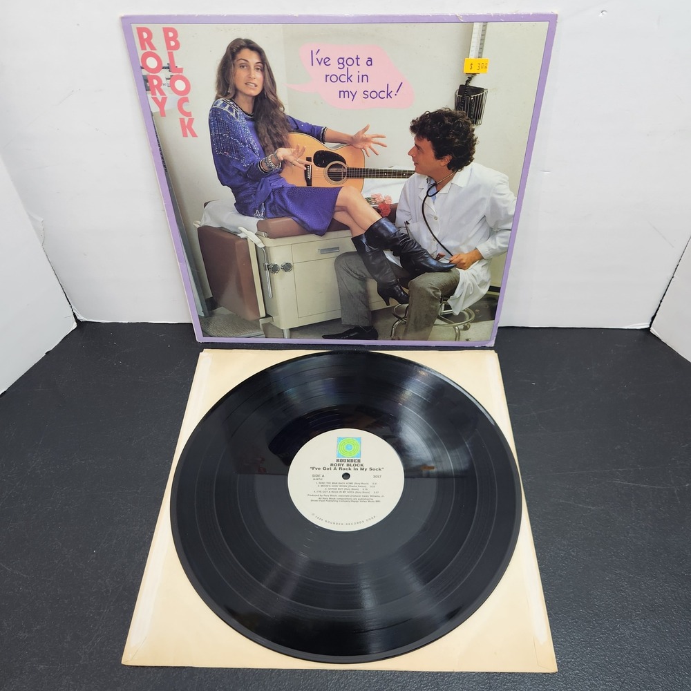 Rory Block I've Got a Rock in My Sock Vinyl LP 1986 Rounder 3097 Stevie Wonder